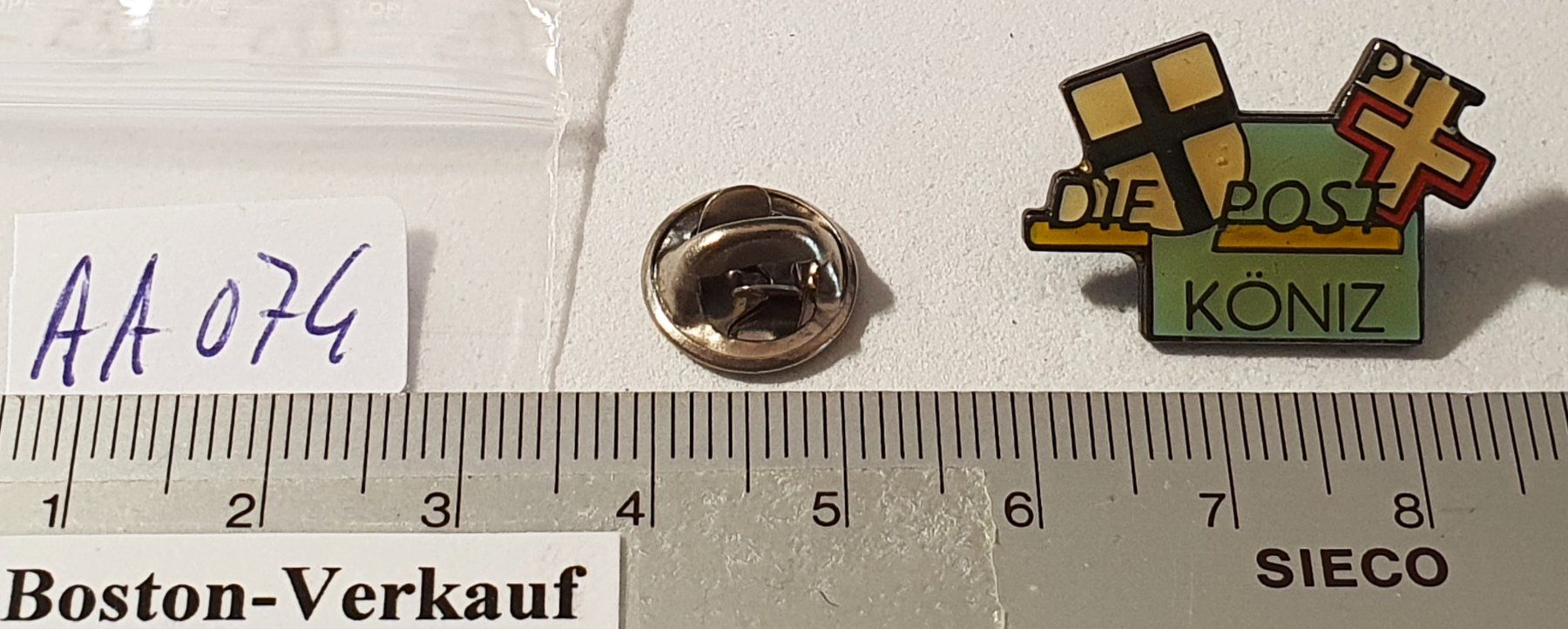 Placchette & Badge: AA074 - Pin Die Post PTT KÖNIZ – Usato da Reinach BL venduto da Boston-Verkauf 2