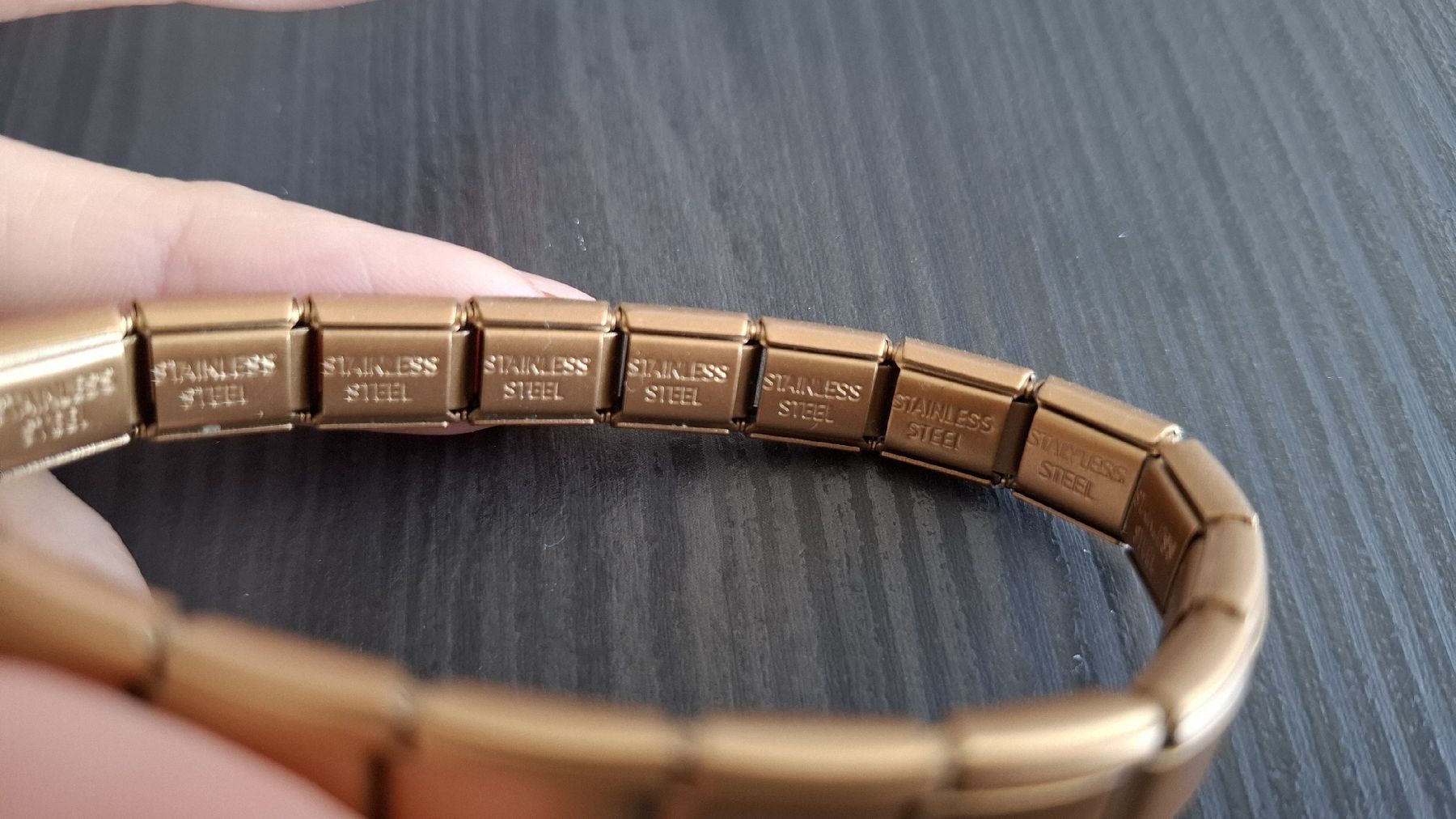 Bracciali & Braccialetti: Goldiges Edelstahl Armband – Nuovo (secondo la descrizione) da Rickenbach b. Wil venduto da VeryLovelyThings 2