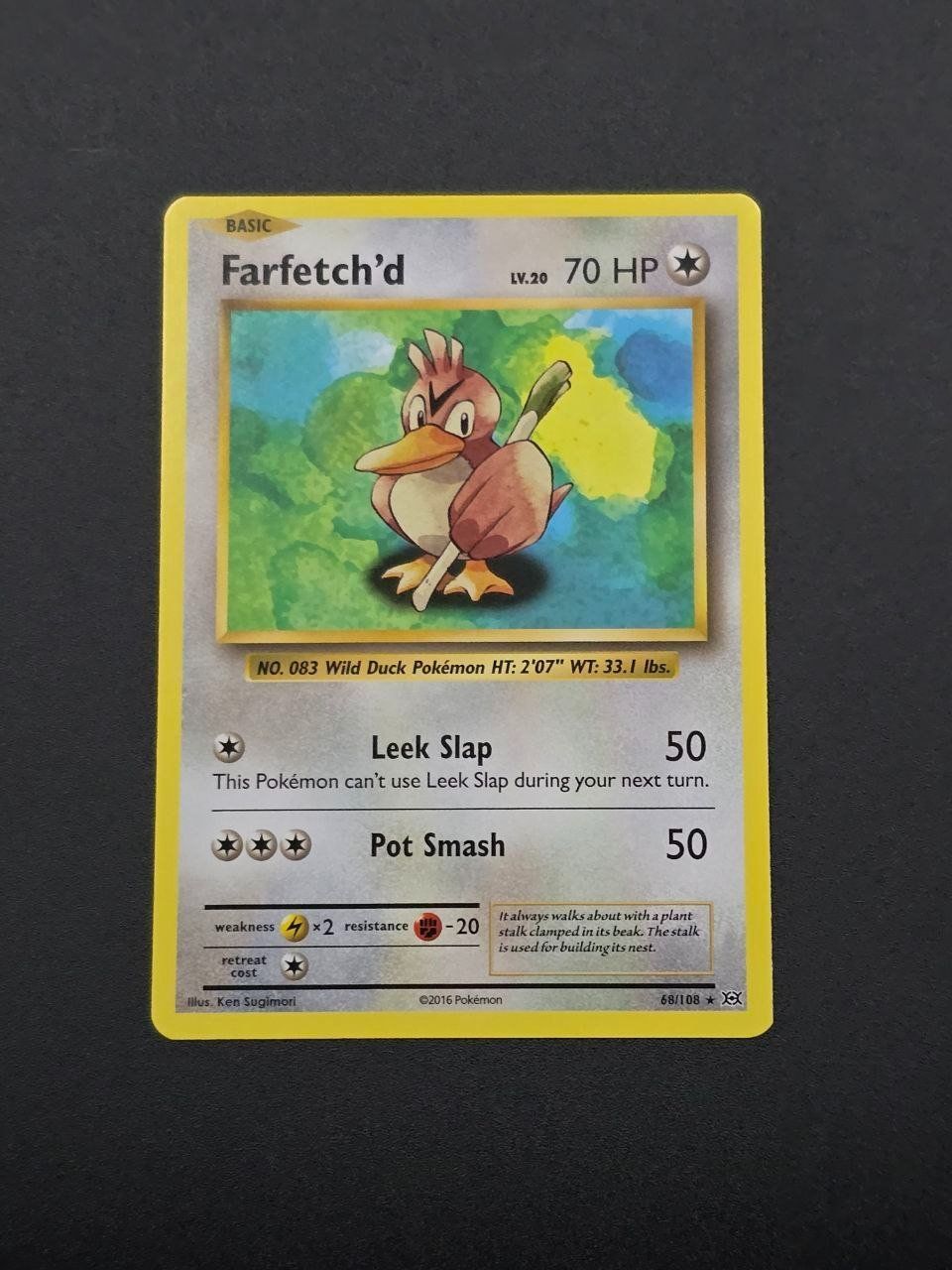 Pokémon Carte collezionabili: Farfetch'd #68 XY Evolutions NM / 🇬🇧 – Usato da COINTRIN venduto da sanctuary-collectors