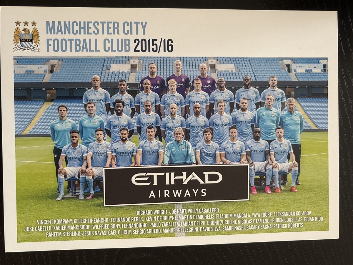 Autografi: ManCity Autogrammkarte Saison 2015/16 – Usato da Uetendorf venduto da hoisle