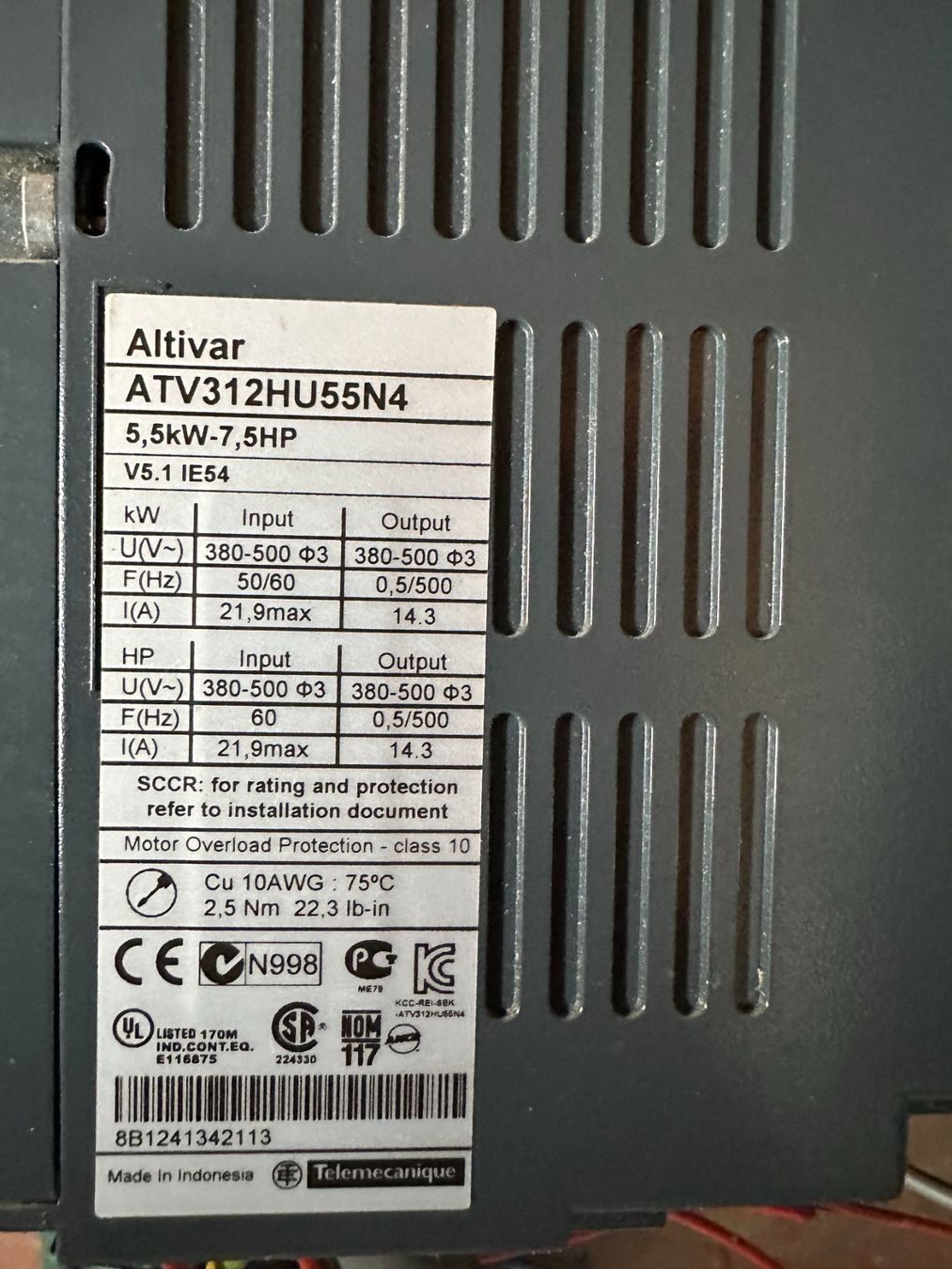 Convertisseurs: Frequenzumrichter Altivar - 5.5 kW – D'occasion à Appenzell par OcclineGmbH 4