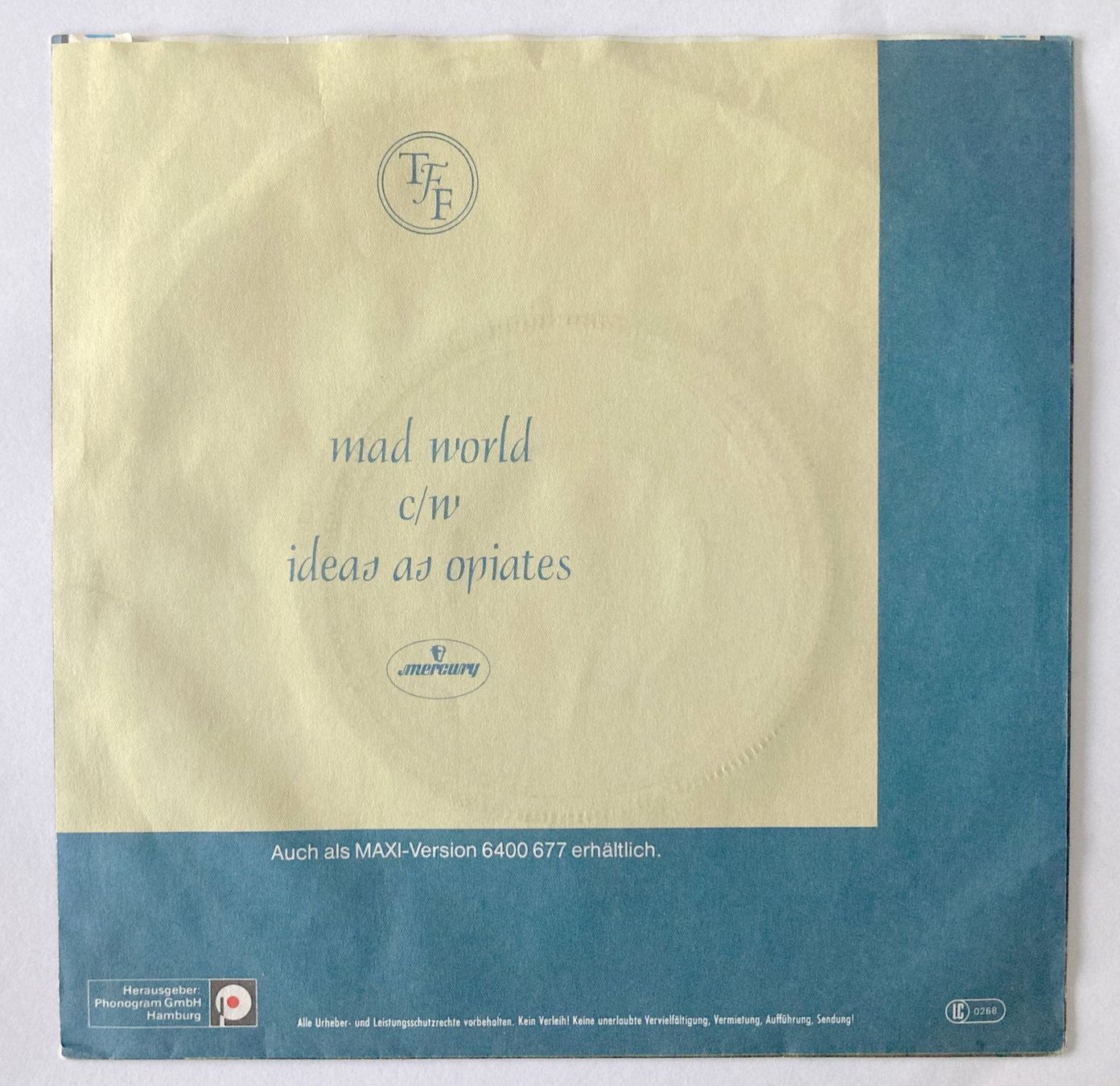Schallplatten: TEARS FOR FEARS - MAD WORLD – Gebraucht aus Bottens von hotter-than-hell 1