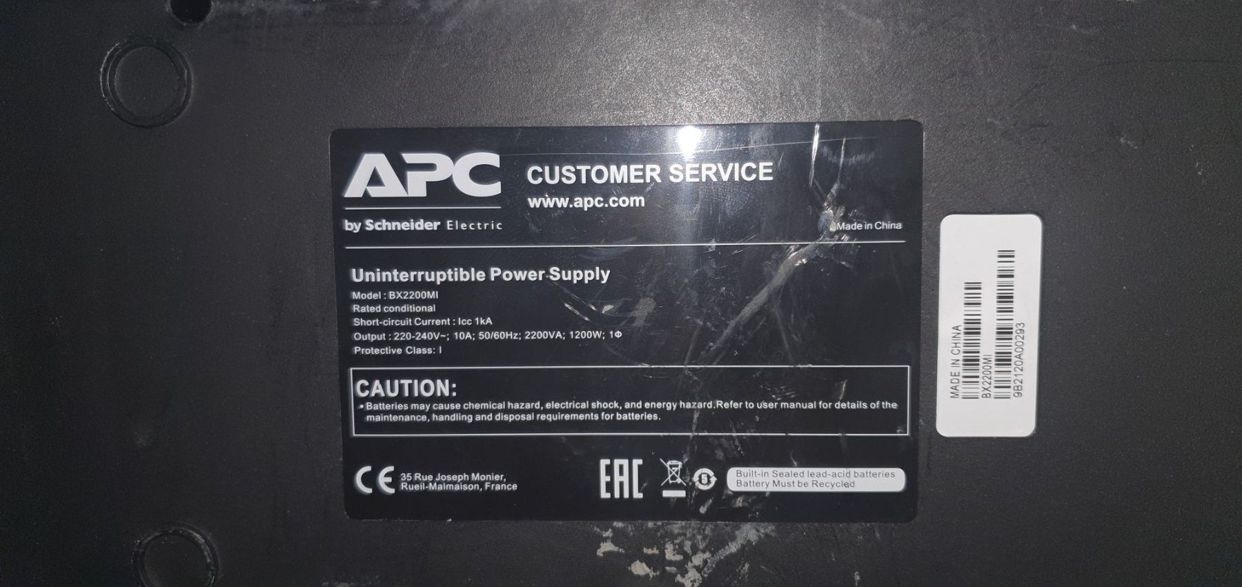 Akkus & Batterien: Battery Backup APC by Schneider Electric – Gebraucht aus Zürich von inf_nd8d 3