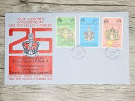 CL05 Enveloppe + Timbre Nouvelles Hebrides 1977
