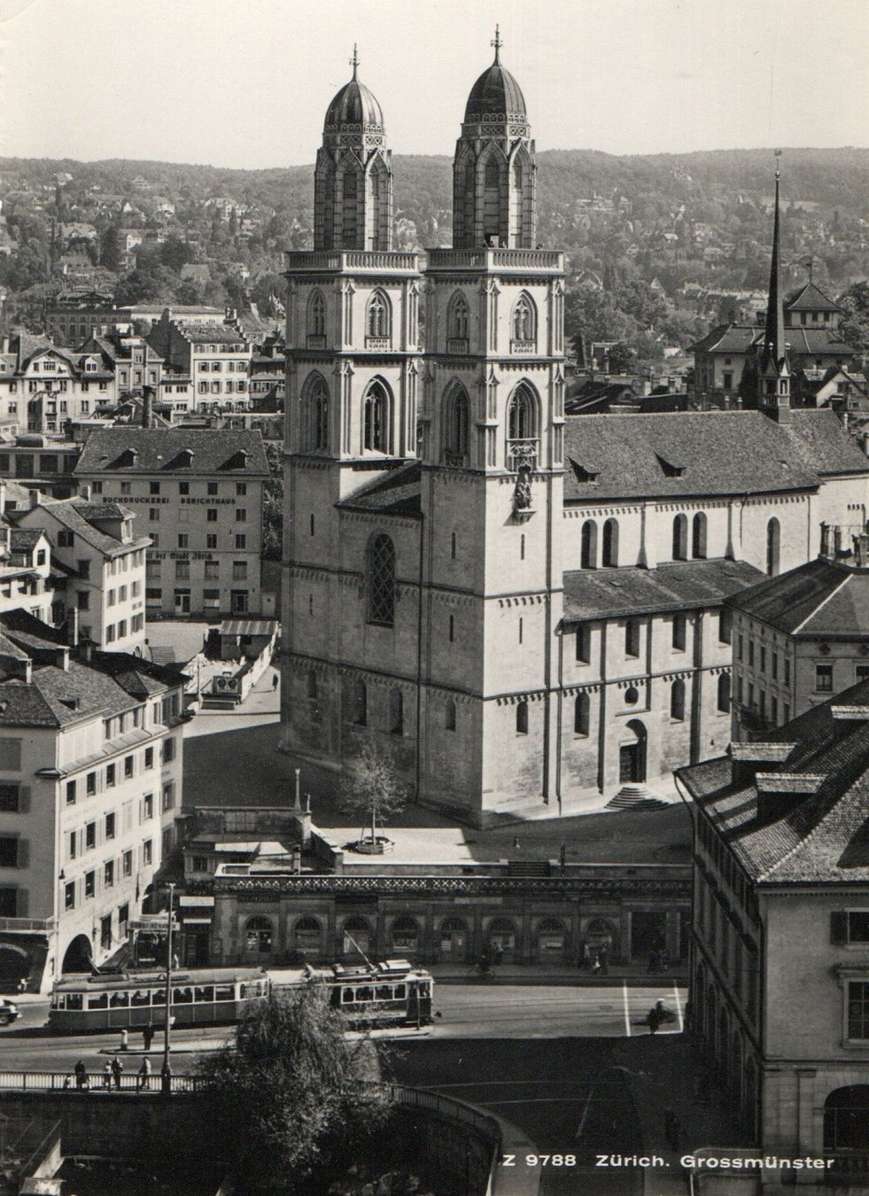 Cartoline postali: Zürich - Grossmünster – Usato da Melano venduto da pisonsdro