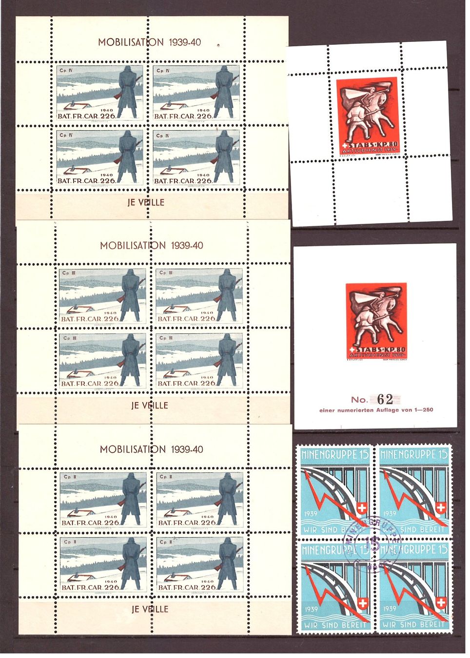 Tutti i francobolli: # 130 --- SOLDATENMARKEN – Usato da Dübendorf venduto da Piero2