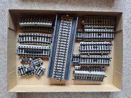 Märklin H0 Gleise Konvolut, guter Zustand, ca. 22-tlg.