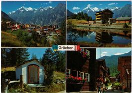 Grächen - 4 Bild AK