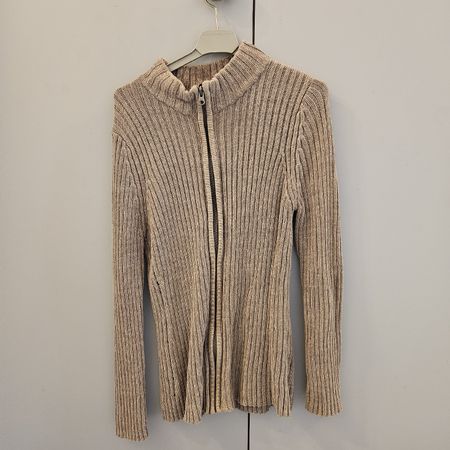 Strickjacke Beige Gr. S 