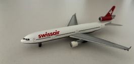 Zwei Swissair Modell Flugzeuge