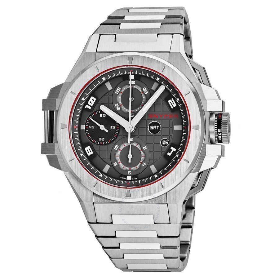 Orologi: Snyper Ironclad Chrono Auto 50.010.0M, Grey Dial – Nuovo e nell'imballaggio originale da Arbon venduto da Helmuth