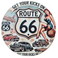 ROUTE 66 Vintage  - Blechschild  (neu/OVP)