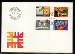 1980, FDC, Sonderpostmarken PTT Serie (645–648)