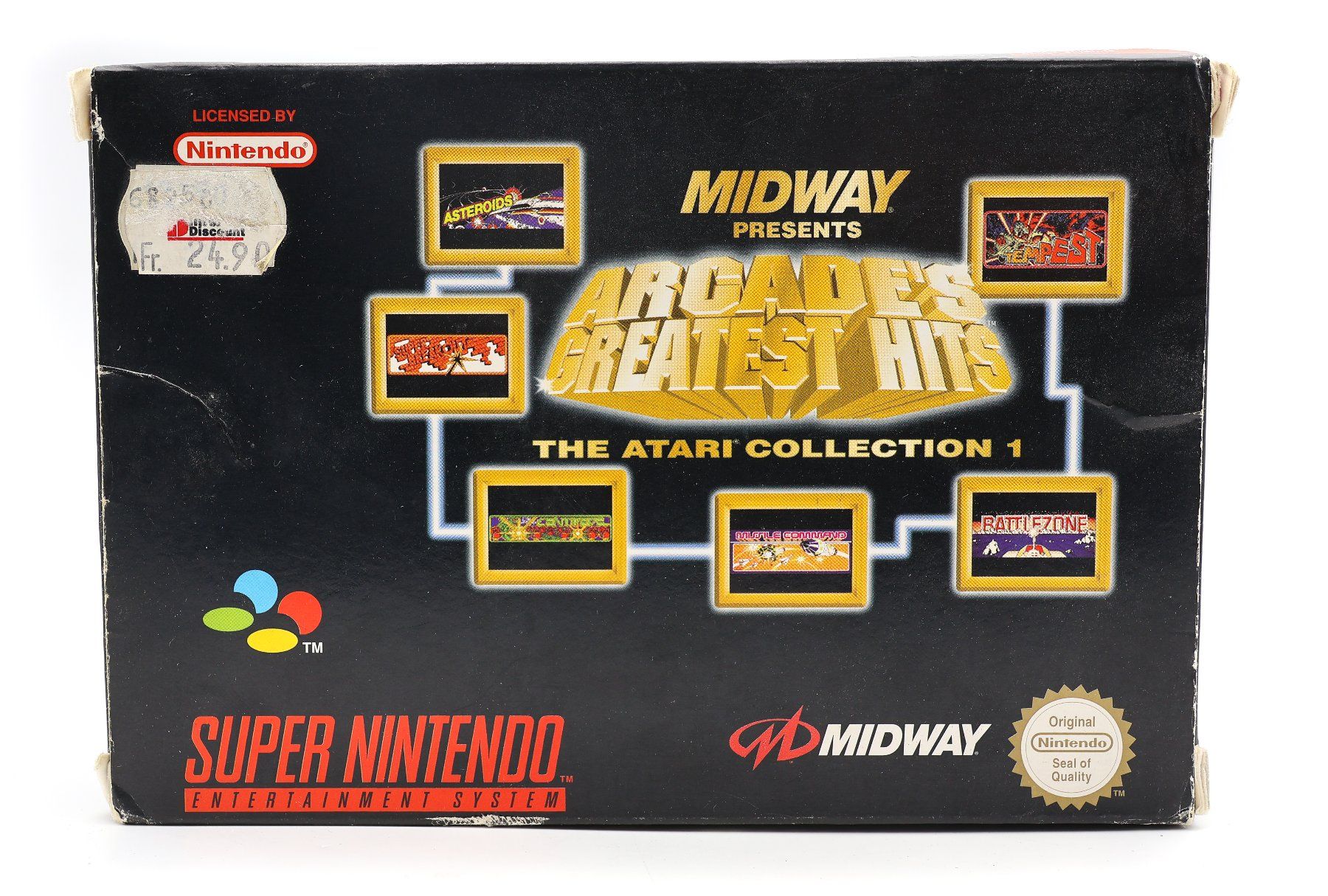 Nintendo Spiele: Arcade's Greatest Hits Atari Collection 1 PAL Boxed - SNES – Gebraucht aus Paudex von dindeboy