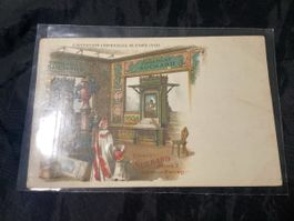 ANTIKE POSTKARTE CHOCOLAT SUCHARD WERBUNG 1900
