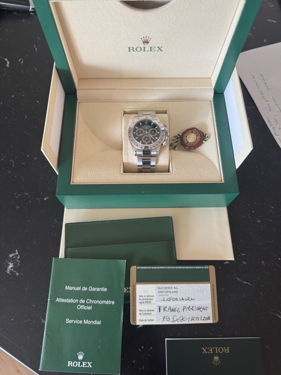 Rolex Orologi: Rolex Daytona Ref.: 116520 mit CH-Papiere – Usato da Chur venduto da lucretiawatches 6