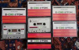 TDK D-C90 - cassettes / kassetten MC - 7x