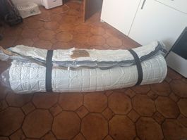 Matelas Emma original 160x200+lit métal noir avec sommier