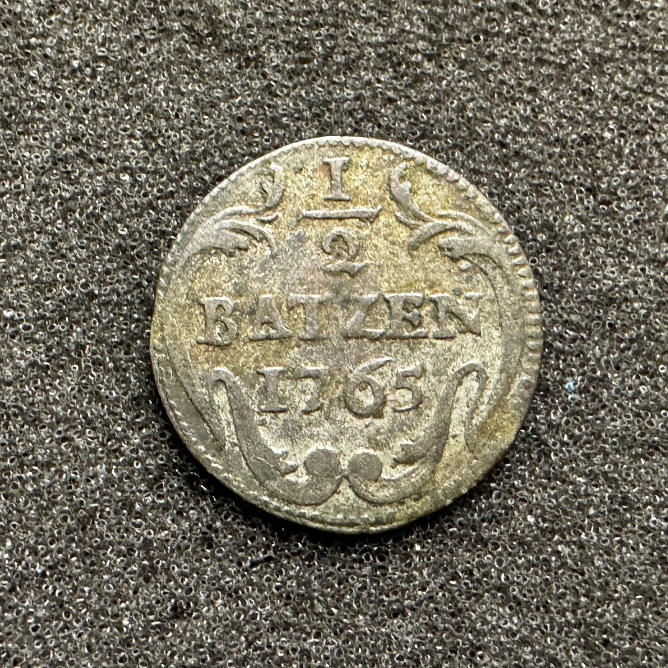 Tutti le monete: 1/2 Batz Kanton Basel 1765 – Usato da Reitnau venduto da tb-muenzen