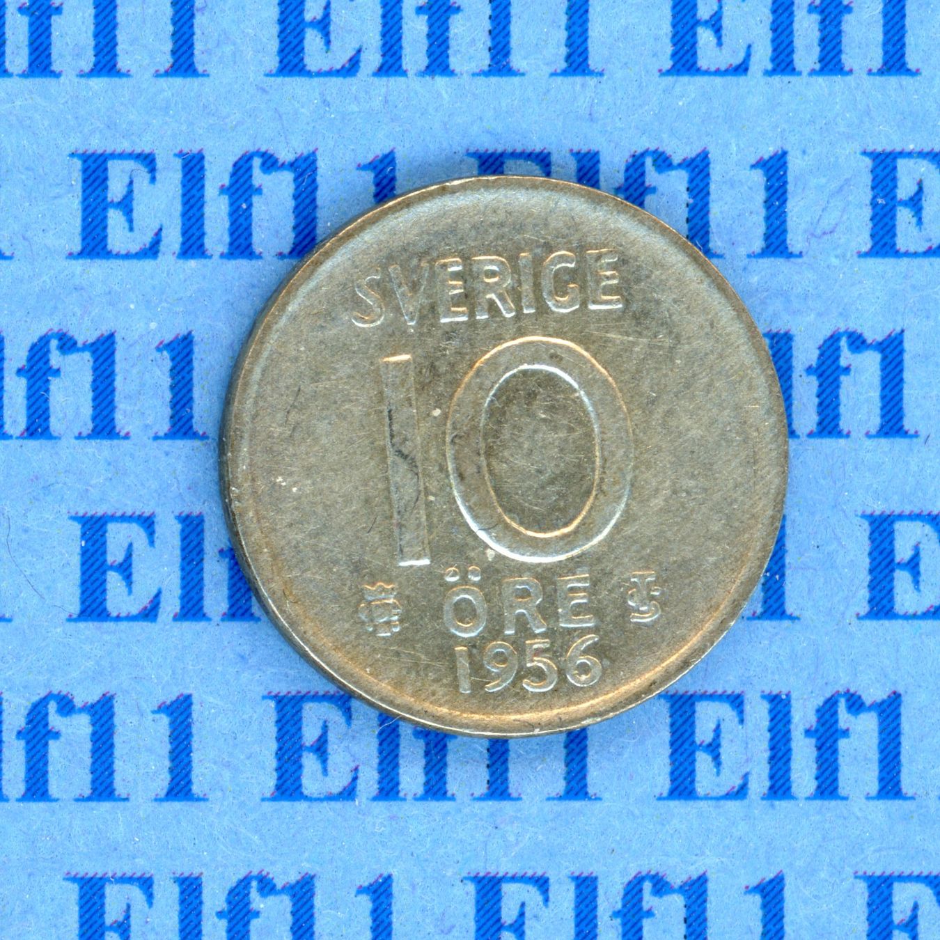 Alle Münzen: SEK___0.10 1956 vz-unz 10 Öre – Gebraucht aus Widnau von Elf11