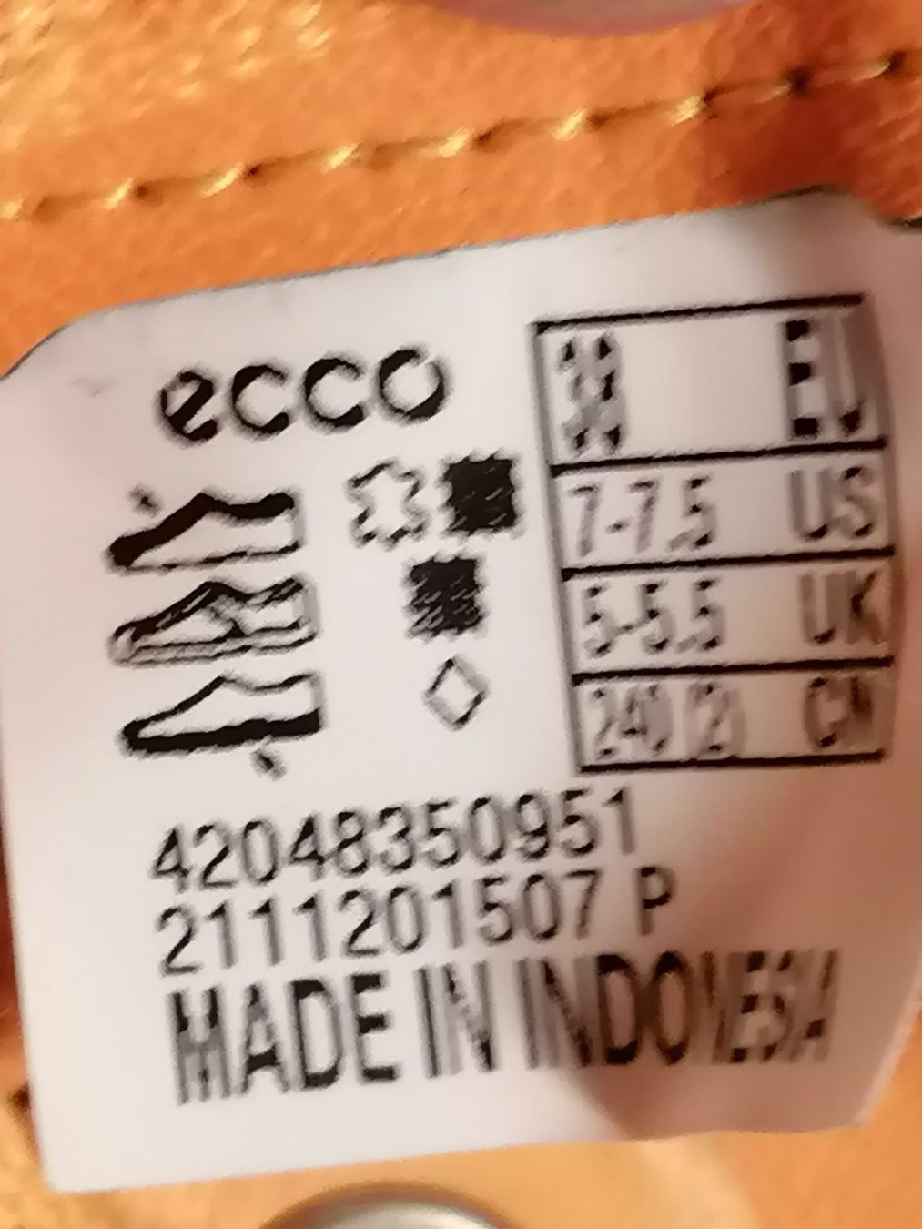 Herrenschuhe: Ecco Sneaker Gr. 38 Sommerfarbe Peach fast neu – Gebraucht aus Niederwangen BE von benbrik1 4