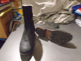 Stiefel Grösse 38, Caprice, schwarz/schräger Reissverschluss