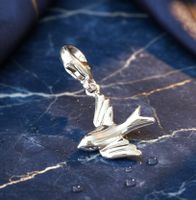 Charm Silber 925 "Filigraner Vögel" (rhodiniert)