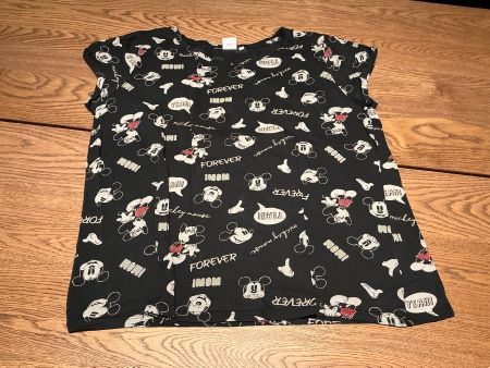 Mickey Mouse Shirt Damen Grösse 46 schwarz/weiss Muster