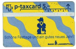 Taxcard 311L_59289 Bank Langenthal 500 Ex