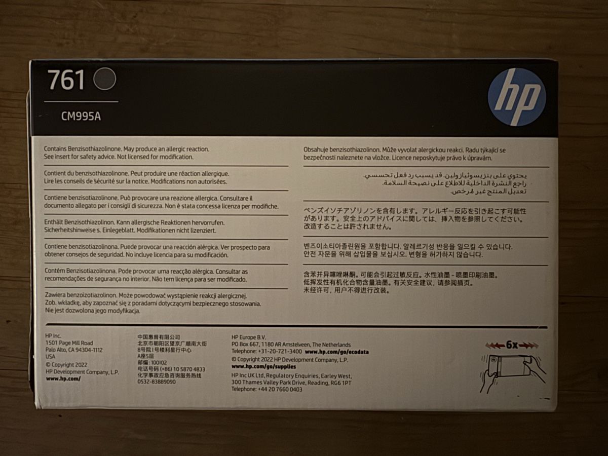 Hewlett Packard Cartucce per stampanti & toner: hp DesignJet 761 Grau – Nuovo e nell'imballaggio originale da Dietikon venduto da c.froehlich 1