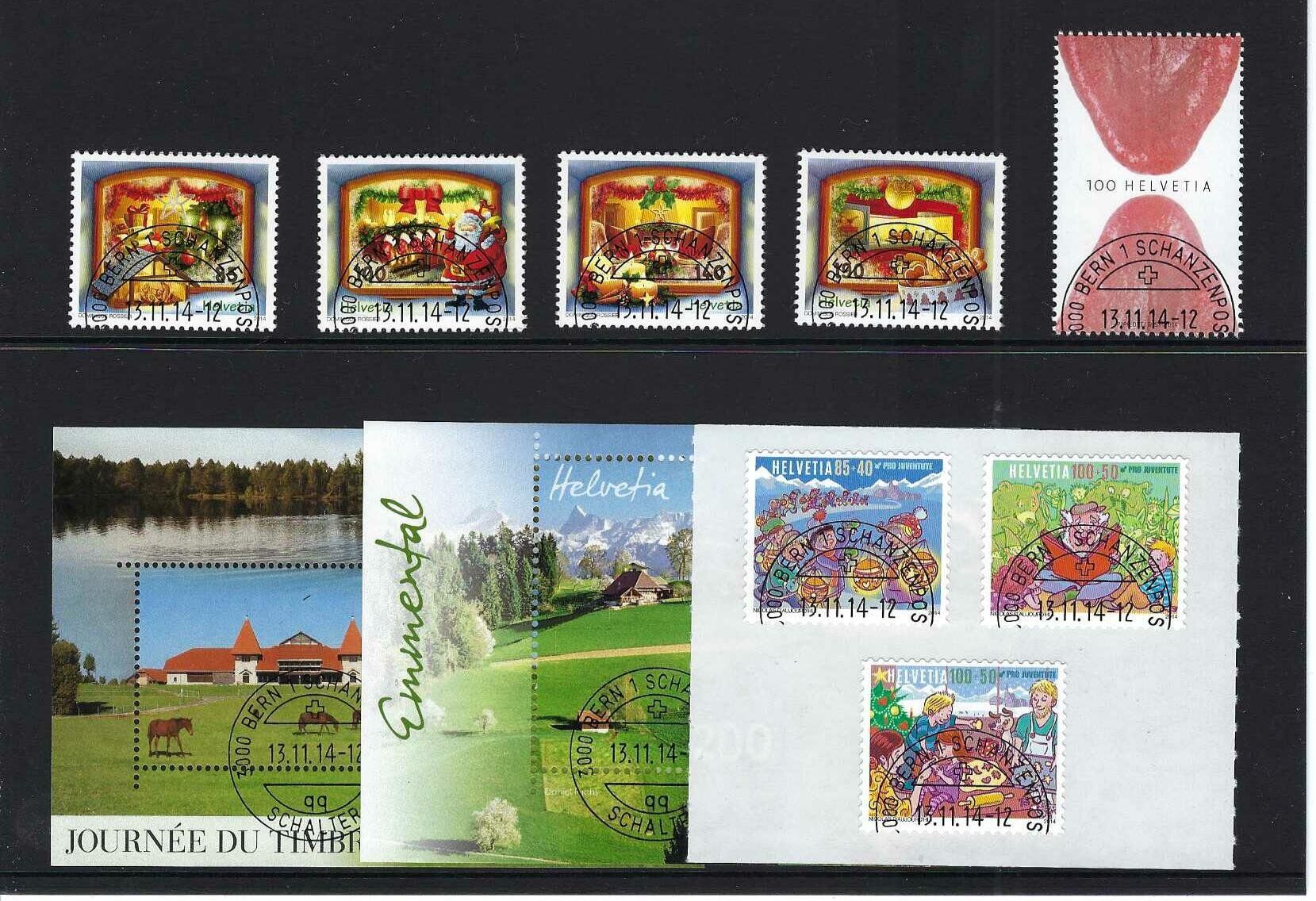 Tutti i francobolli: Schweizer Briefmarken Jahresset 2014 gestempelt – Usato da Diegten venduto da Pdiego 5
