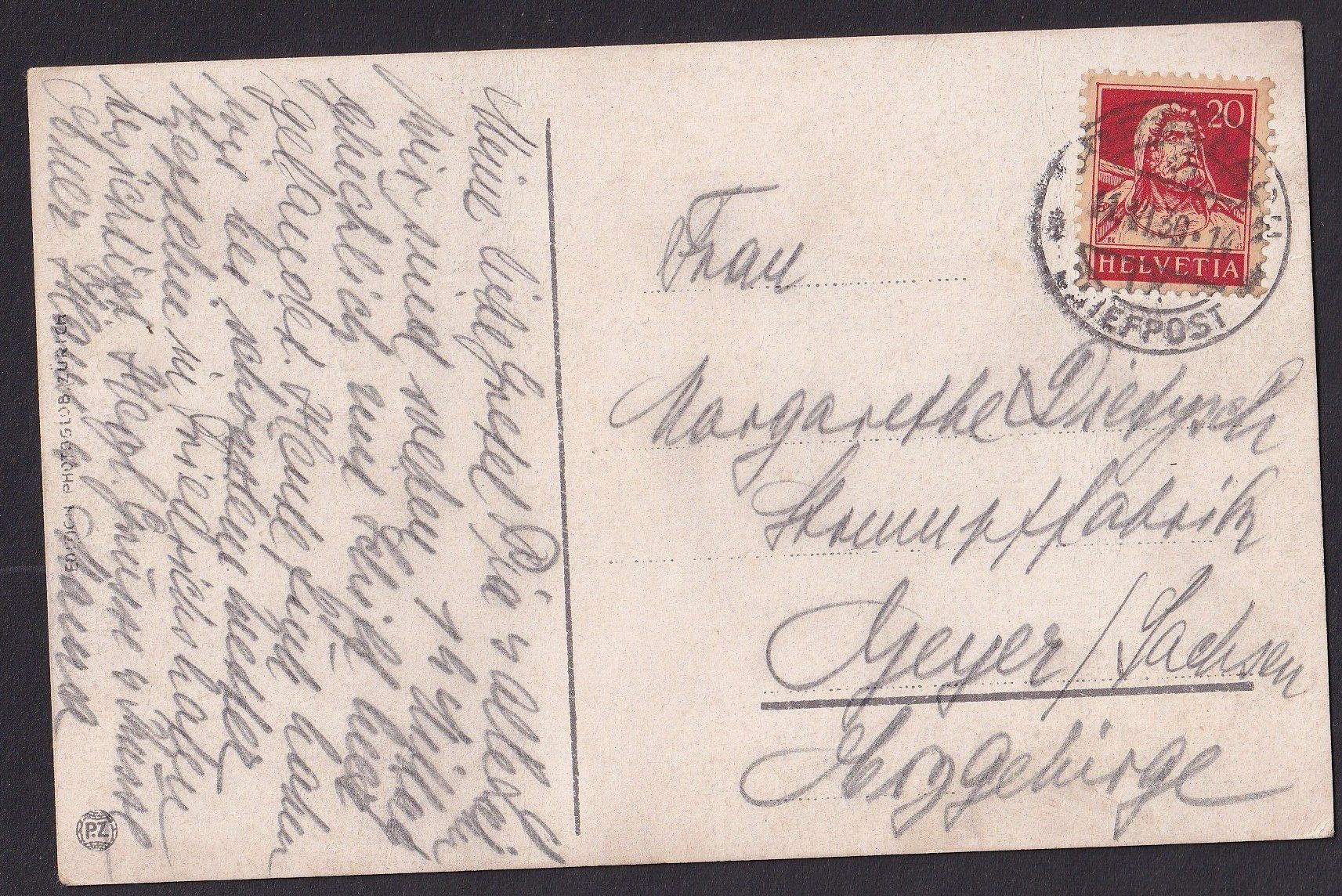 Cartoline postali: Rohrschach Hafen mit grossem Dampfer – Usato da Olten venduto da clotaldi 1