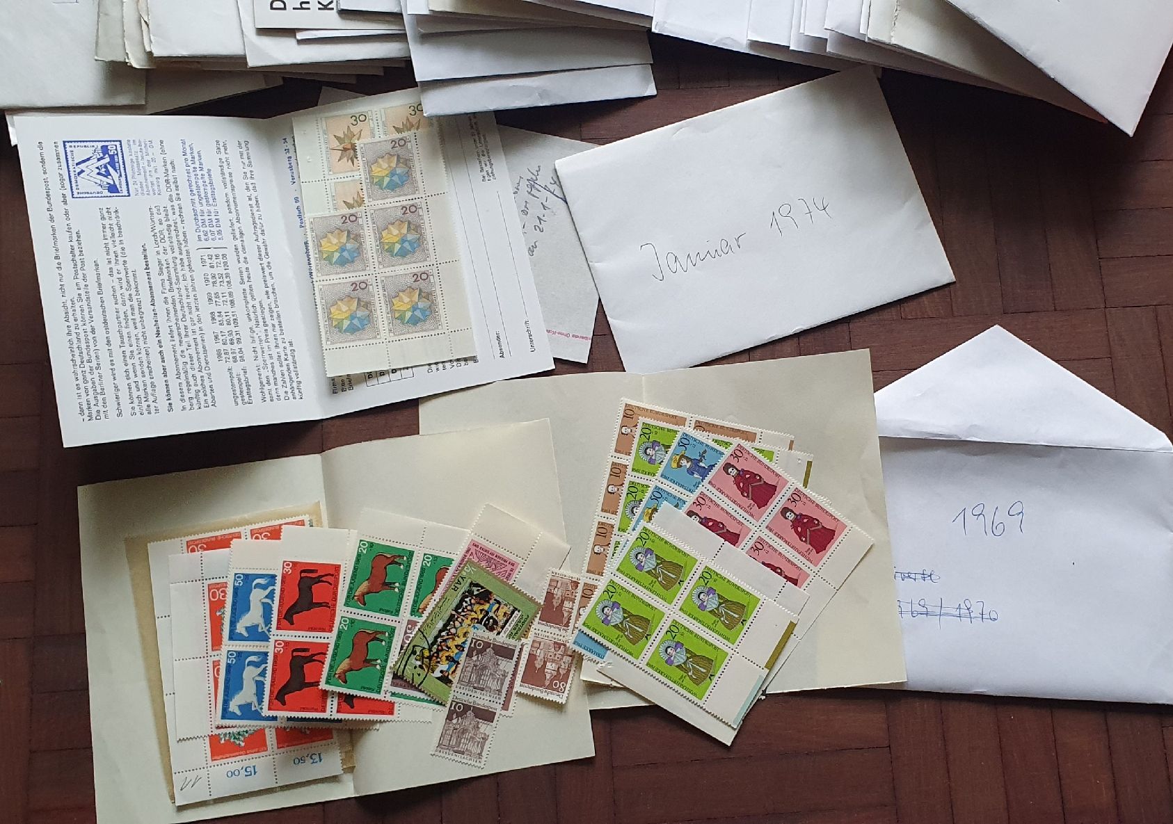 Alle Briefmarken: Deutschland Postfrisch ca. 1960 - 1980 – Gebraucht aus Kreuzlingen von Rschweiz1 5