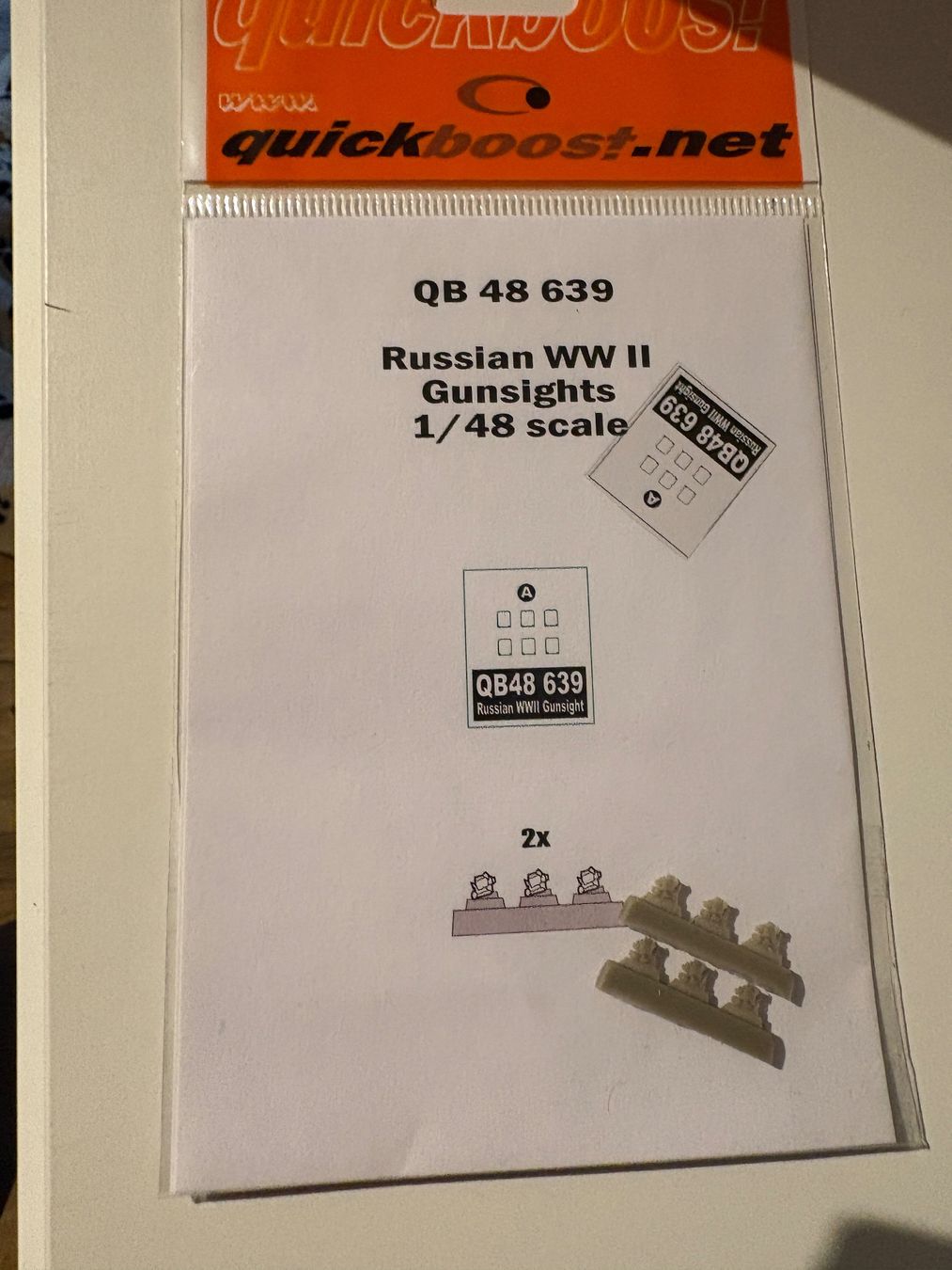 Kit di modellismo & Modellini statici: 1/48 RUSSIAN WWII GUNSIGHTS – Usato da MÜHLEDORF/SO venduto da tru_wsv8