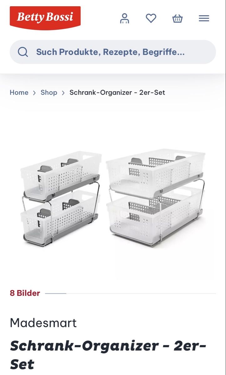 Betty Bossi Contenitori & Simili: Betty Bossi Schrank-Organizer neu – Nuovo (secondo la descrizione) da Zürich venduto da pilatus777 4