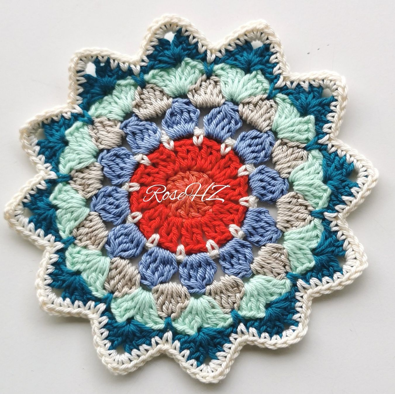 Altra biancheria da tavola: Mandala Gehäkelt 1.Stück Baumwolle 16cm – Nuovo (secondo la descrizione) da Schaffhausen venduto da RoseHaekelzauber