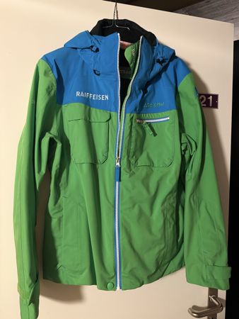 Skijacke Schöffel grün blau Raiffeisen Grösse 40 neu