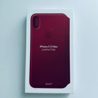 iPhone XS Max Schutzhülle Apple Leder Folio Case Hülle Cover