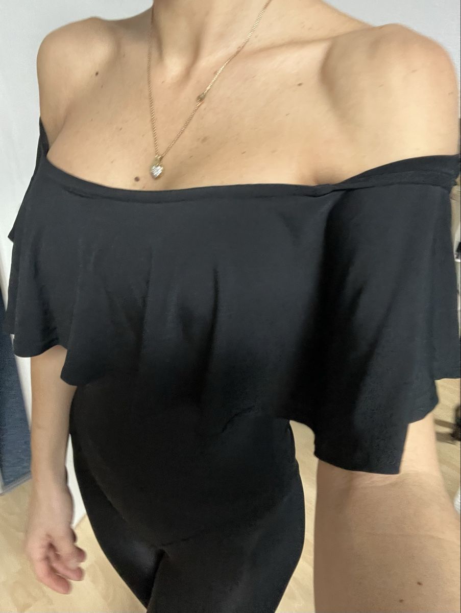 New Look Top: Schwarzer Body mit Rüschen &leggins  Grösse 36 – Nuovo e nell'imballaggio originale da Turbenthal venduto da 310707 2