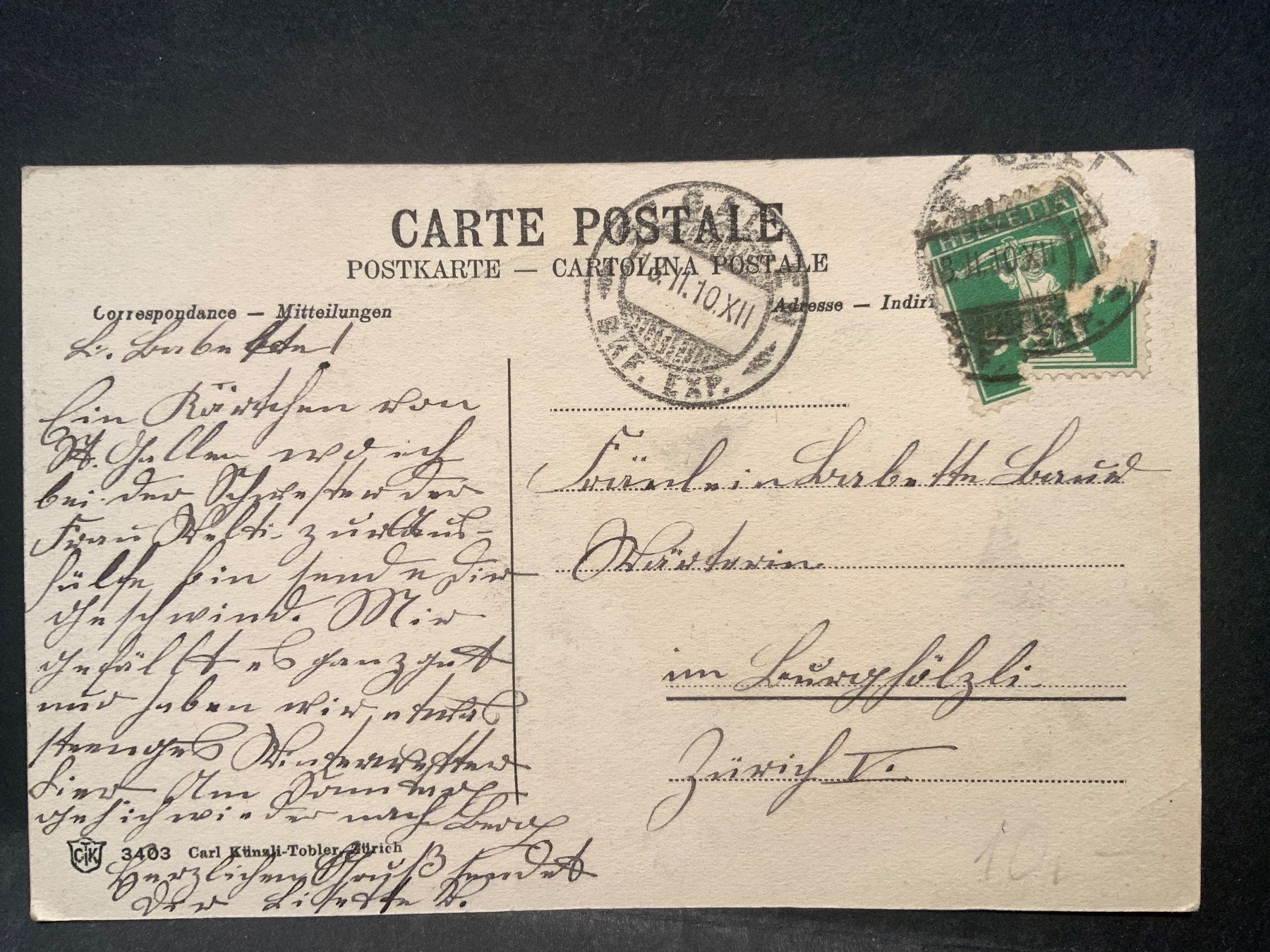 Cartoline postali: AK St Gallen  - Paradies1910 – Usato da Wila venduto da 7churfirsten 1
