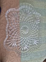 Kristall Platte Vintage, Durchmesser 38cm, Top Zustand!