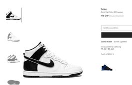 NIKE Dunk High Retro SE Herren Sneakers 43 Schwarz/Weiss