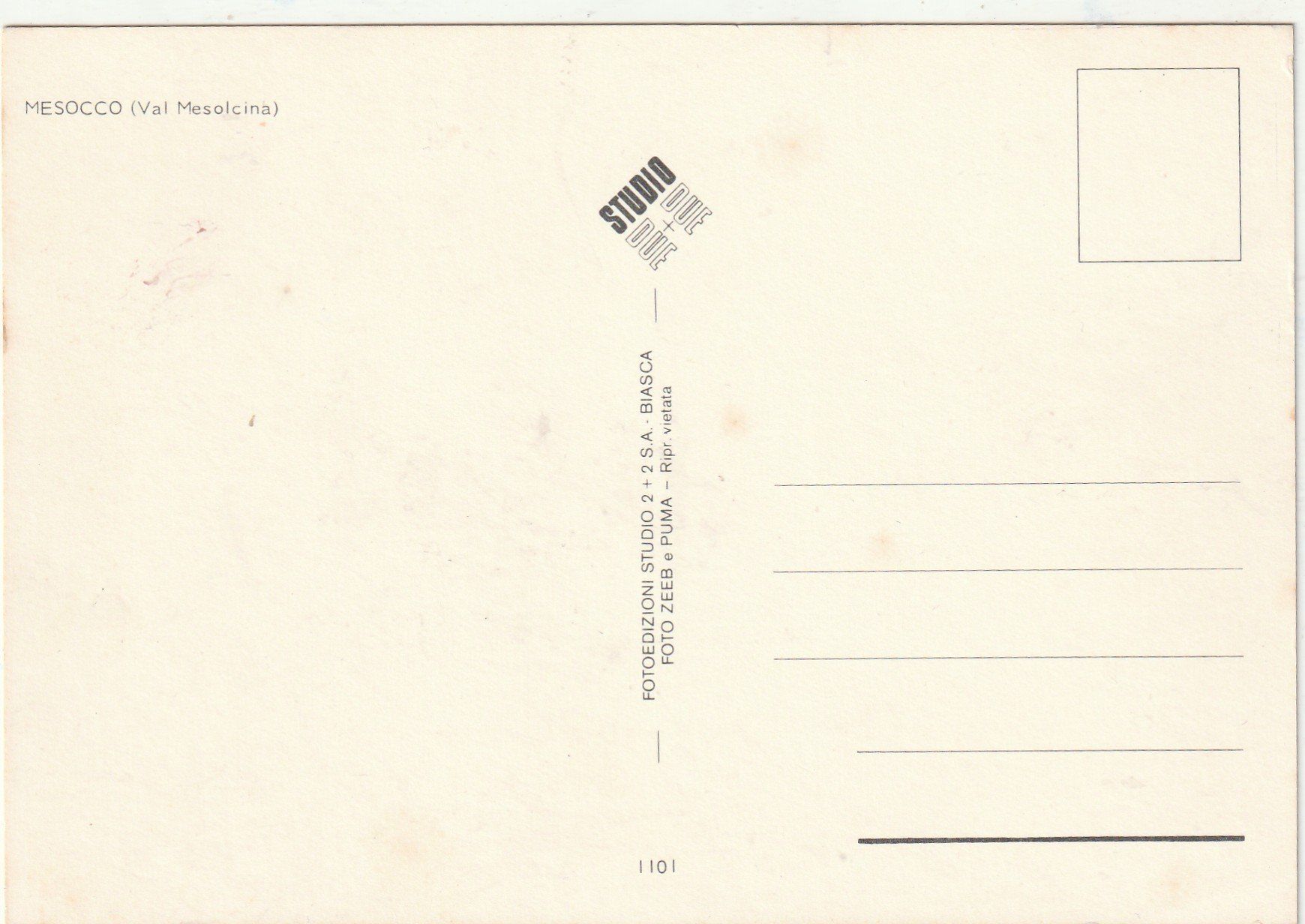 Cartoline postali: Mesocco Val Calanca – Usato da Lumbrein venduto da made02 1