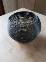 Hübscher Übertopf, Blumentopf, Windlicht, aus Metall. NEU!