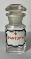 Antike Apothekerflasche PANTOPON Glas Um 1920 9cm