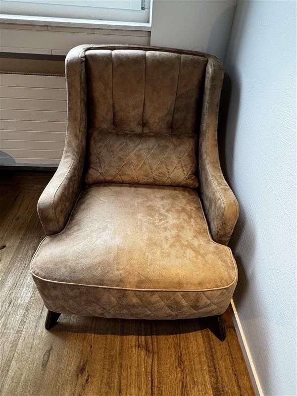 Sessel: Sofa Sessel in Hellbraun – Gebraucht aus Büron von hbtec