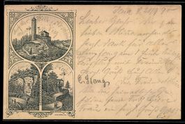 Vorläufer-Lithographie Ganzsache PP9 F3