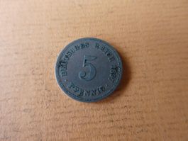 Dt. Reich 1897 A, 5 Pfennig