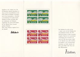 SBK 314 - 315 in Folder PTT Wechsel Generaldirektion 1967