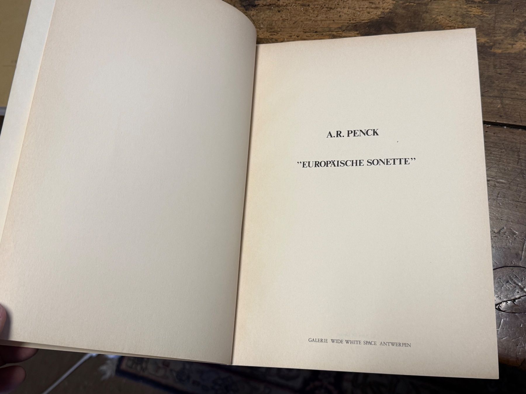 Bücher: A.R. PENCK Europäische Sonette – Gebraucht aus Bern von Jwpm66 1